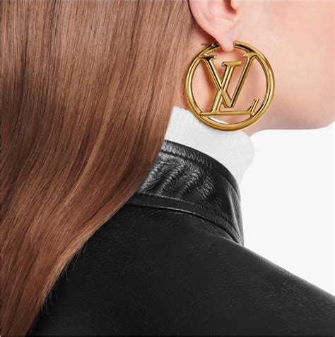 louis vuitton ear cuffs|louis vuitton hoop earrings poshmark.